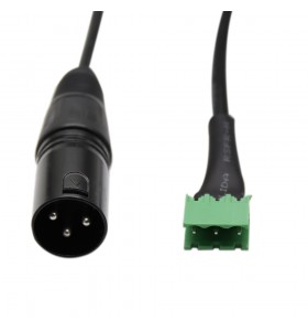  BLACK PVC XLR3pin male to EX2EDG-5.08 3pin female cable